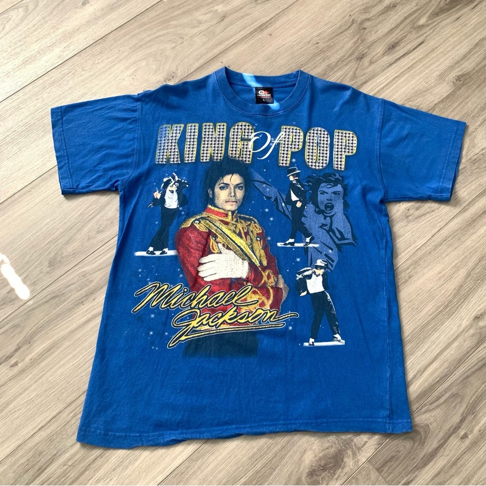 King of Pop Blue ‘This Is It’ Michael Jackson T-shirt